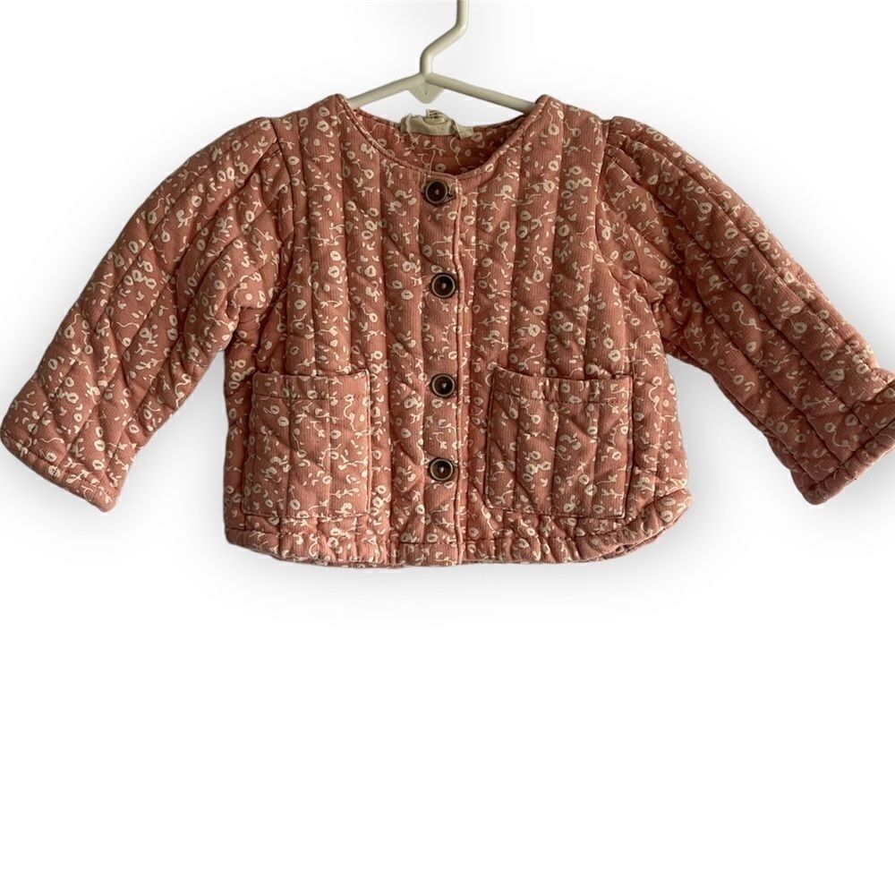 Jessica Simpson Pink Floral Quilted Jacket